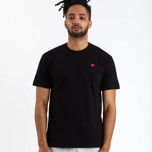Comme Des Garçons PLAY  T-shirt with Little Red Heart - Black